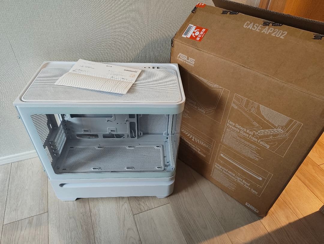 PCケース(自作PC用) PRIME AP202 TG WHITE